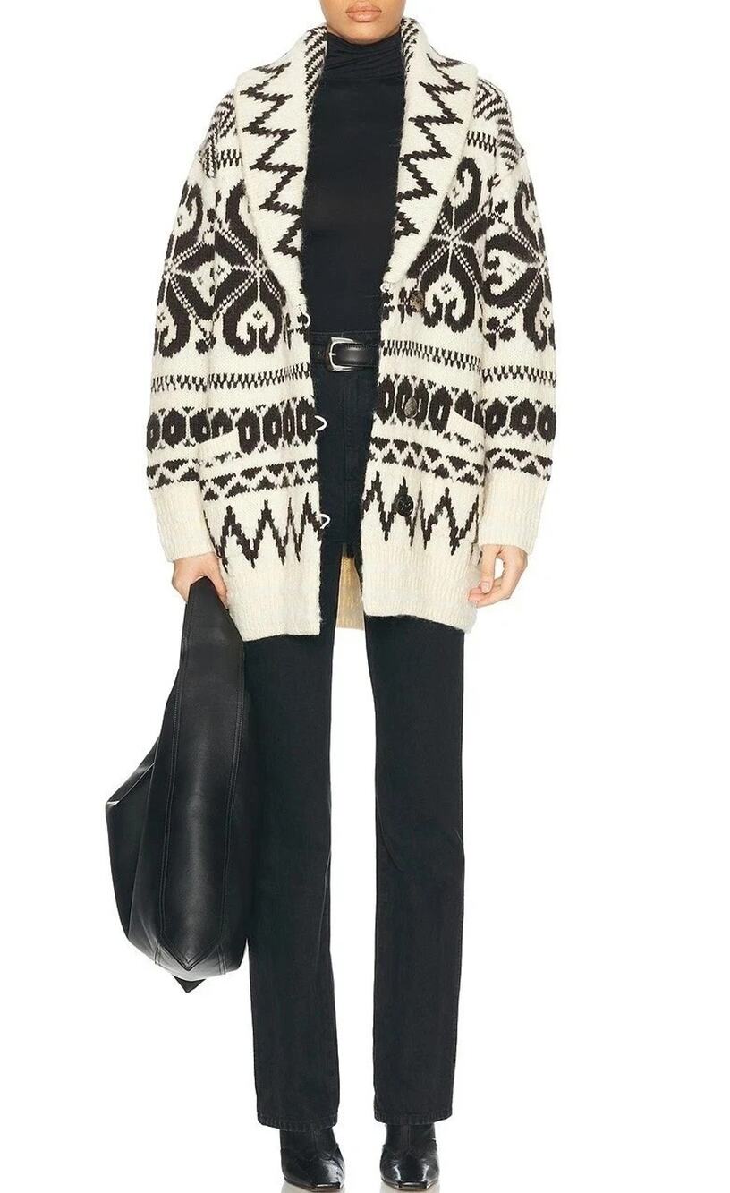 Polo Ralph Lauren Wool Blend Shawl Collar Cardigan Womens Cream Brown XXL NWT